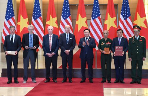 A U.S. delegation handed over Kennedy School research on the Vietnam War to officials in Hanoi during President Biden’s recent visit.