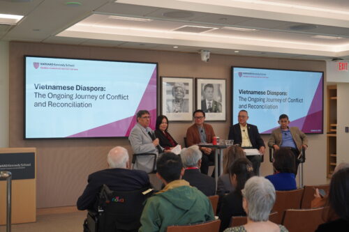 Rajawali Director Anthony Saich and panelists discuss.