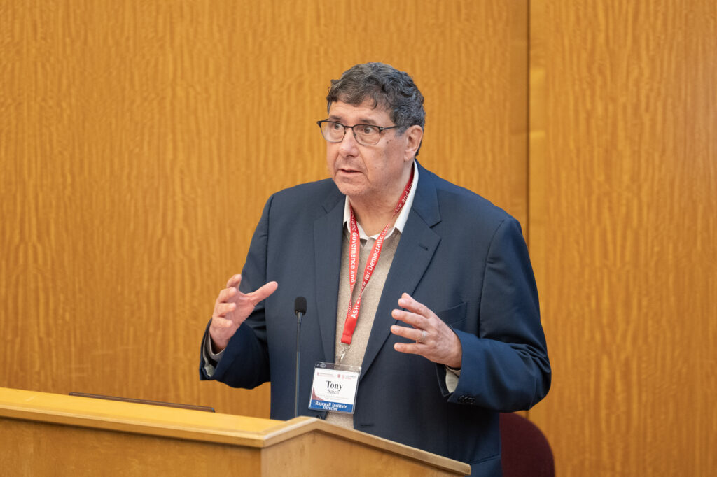 Tony Saich speaking, Director of Rajawali Foundation Institute of Asia. 